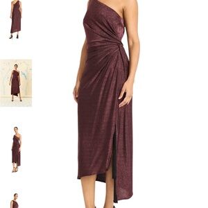 Maggy London Alessia Dusty Pink Midi Dress Size 2